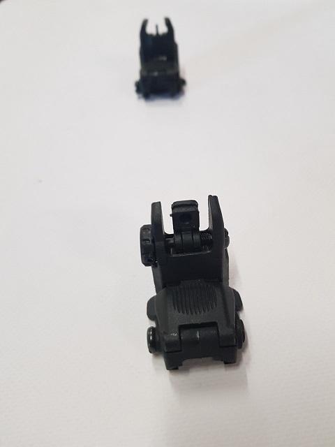 Flip Up Sights Zwart / voorkant + achterkant 2-dlg-2414-a